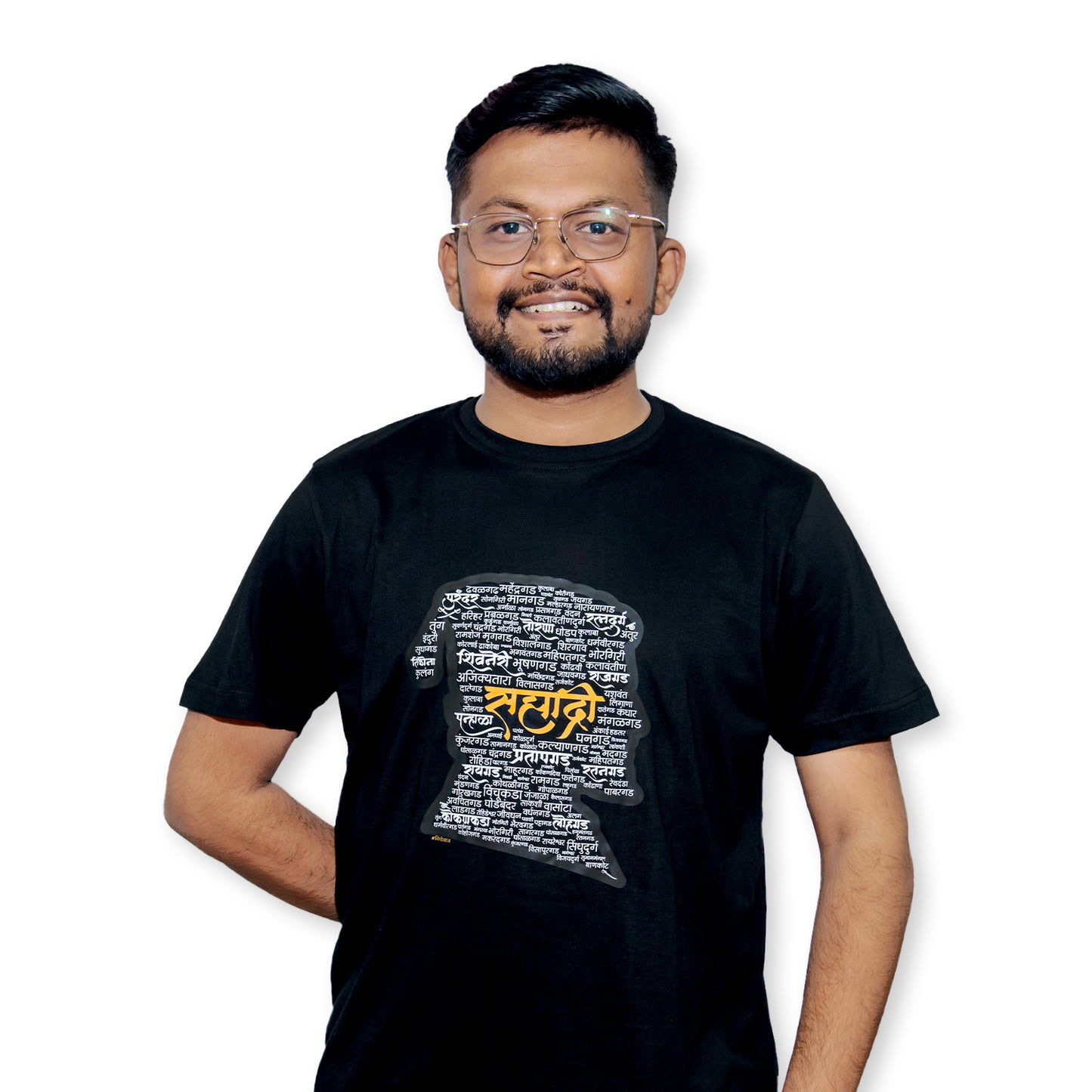Sahyadri T-Shirt (Black) - Kidebaj