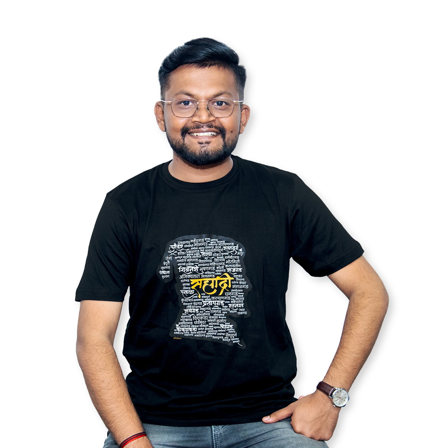 Sahyadri T-Shirt (Black) - Kidebaj